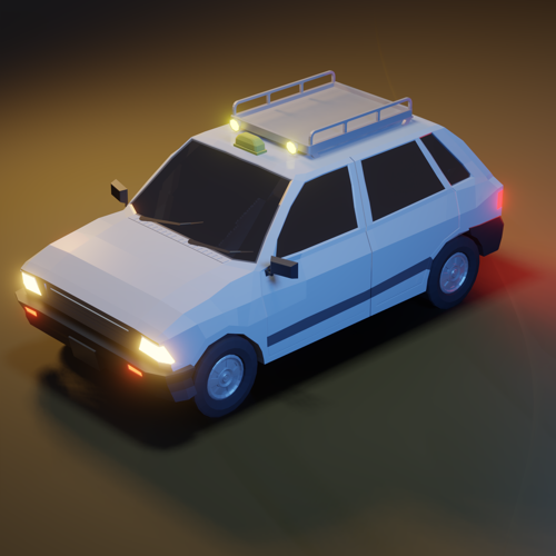 Low Poly Taxi  preview image